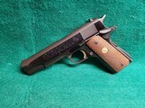 COLT - 1911 GOVERNMENT MODEL. MK IV/SERIES 70. BLUED. 5 INCH BARREL. W-ONE MAG. MINTY BORE! MFG. IN 1977 - .38 SUPER - 4 of 15