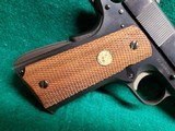 COLT - 1911 GOVERNMENT MODEL. MK IV/SERIES 70. BLUED. 5 INCH BARREL. W-ONE MAG. MINTY BORE! MFG. IN 1977 - .38 SUPER - 11 of 15