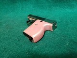 LORCIN - L25. SEMI-AUTO. POCKET PISTOL. CHROME W-PINK GRIPS. 2.5 INCH BARREL. W-ONE MAG. SOLD AS-IS - .25 ACP - 14 of 15