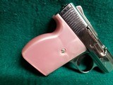 LORCIN - L25. SEMI-AUTO. POCKET PISTOL. CHROME W-PINK GRIPS. 2.5 INCH BARREL. W-ONE MAG. SOLD AS-IS - .25 ACP - 7 of 15