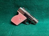 LORCIN - L25. SEMI-AUTO. POCKET PISTOL. CHROME W-PINK GRIPS. 2.5 INCH BARREL. W-ONE MAG. SOLD AS-IS - .25 ACP - 1 of 15