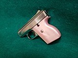 LORCIN - L25. SEMI-AUTO. POCKET PISTOL. CHROME W-PINK GRIPS. 2.5 INCH BARREL. W-ONE MAG. SOLD AS-IS - .25 ACP - 6 of 15