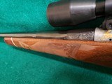 BROWNING - OLYMPIAN. FINLAND MADE. ONE-OF-A-KIND ENGRAVED BY BAPTISTE W-GOLD INLAYS. W-WEST GERMAN ZEISS DIAVARI SCOPE. GORGEOUS RIFLE! - .22-250 - 12 of 20