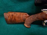 BROWNING - OLYMPIAN. FINLAND MADE. ONE-OF-A-KIND ENGRAVED BY BAPTISTE W-GOLD INLAYS. W-WEST GERMAN ZEISS DIAVARI SCOPE. GORGEOUS RIFLE! - .22-250 - 16 of 20
