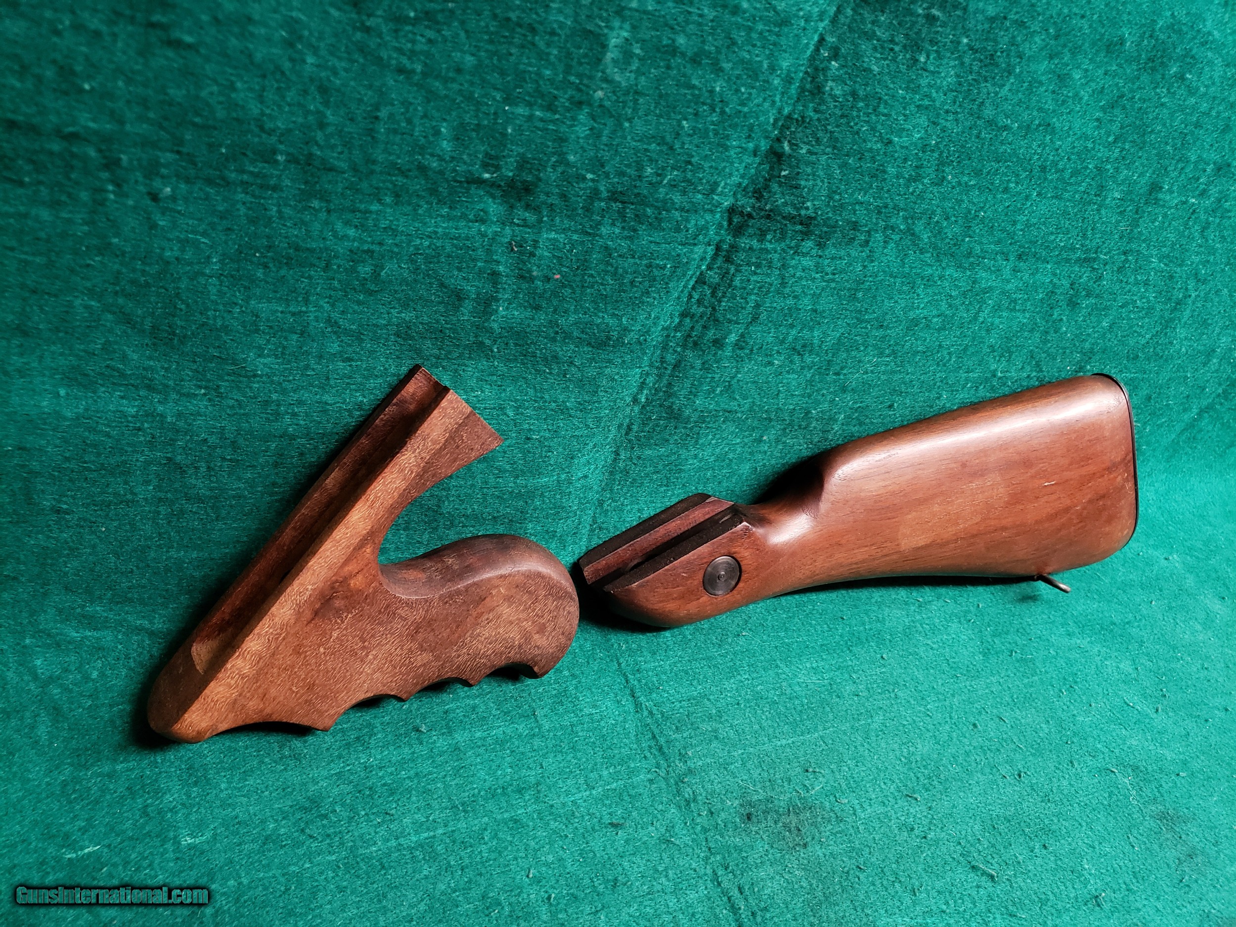 NICE WOOD STOCK AND FORWARD PISTOL GRIP FOR THOMPSON SUBMACHINE GUN ...