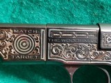 Colt - WOODSMAN. MATCH TARGET BULLSEYE. ENGRAVED BY VALENYA W-SILVER INLAYS. CARVED IVORY GRIPS. GORGEOUS PISTOL! MFG. 1939 - .22 LR - 16 of 18