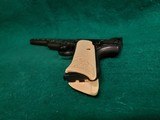 Colt - WOODSMAN. MATCH TARGET BULLSEYE. ENGRAVED BY VALENYA W-SILVER INLAYS. CARVED IVORY GRIPS. GORGEOUS PISTOL! MFG. 1939 - .22 LR - 17 of 18