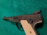 Colt - WOODSMAN. MATCH TARGET BULLSEYE. ENGRAVED BY VALENYA W-SILVER INLAYS. CARVED IVORY GRIPS. GORGEOUS PISTOL! MFG. 1939 - .22 LR - 10 of 18