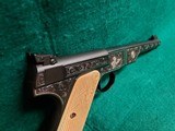 Colt - WOODSMAN. MATCH TARGET BULLSEYE. ENGRAVED BY VALENYA W-SILVER INLAYS. CARVED IVORY GRIPS. GORGEOUS PISTOL! MFG. 1939 - .22 LR - 12 of 18
