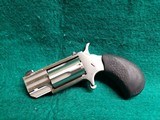 North American Arms - PUG MINI REVOLVER. 5-SHOT. 1" BBL. W-WHITE DOT SIGHT. IN ORIGINAL HARD CASE W-CUSTOM LEATHER POCKET HOLSTER. - .22 MAGNUM - 5 of 21