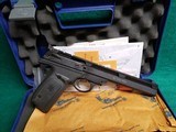 Smith & Wesson - 22A-1. FULL RAIL. 7" BARREL. W-ORIGINAL CASE AND MANUAL. NO MAGAZINE. NICE BORE! MFG. IN 2008 - .22 LR - 1 of 20