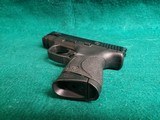 Smith & Wesson - M&P9C. COMPACT. 3.5" BARREL. IN ORIGINAL CASE. W-2 10 MAGS AND BACK STRAPS. TRIJICON HD NIGHT SIGHTS. NEAR NEW! - 9mm Luger - 9 of 23