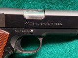 COLT - 1911 GOVERNMENT MODEL. MK IV/SERIES 70. BLUED. 5 INCH BARREL. W-ONE MAG. MINTY BORE! MFG. IN 1980- 9MM LUGER - 7 of 15