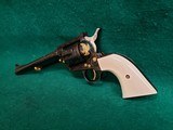 COLT - NEW FRONTIER S.A.A. ENGRAVED BY CLINT FINLEY. W-GOLD INLAYS. W-IVORY GRIPS. 7.5" BBL. GORGEOUS MASTERPIECE! MFG. IN 1970 - .357 MAGNUM - 6 of 19