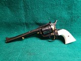 COLT - NEW FRONTIER S.A.A. ENGRAVED BY CLINT FINLEY. W-GOLD INLAYS. W-IVORY GRIPS. 7.5" BBL. GORGEOUS MASTERPIECE! MFG. IN 1970 - .357 MAGNUM - 4 of 19