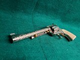 COLT - NEW FRONTIER S.A.A. 3RD GEN. NICKEL PLATED. 7.5" BBL. ENGRAVED BY BRIAN MEARS. CHECKERED IVORY GRIPS. MFG. IN 1981 - .44 SPECIAL - 15 of 18