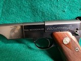 COLT - WOODSMAN. MATCH TARGET BULLSEYE. 1ST SERIES. 6.5" BARREL. W-ONE MAG. MINTY BORE! - .22 LR - 11 of 20