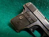 COLT - MODEL 1908 HAMMERLESS. EUROPEAN STYLE ENGRAVING. W-GOLD INLAYS. W-1 MAG. GORGEOUS LITTLE PISTOL! MFG. IN 1921 - .25 ACP - 22 of 22