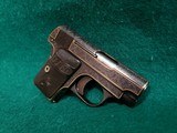 COLT - MODEL 1908 HAMMERLESS. EUROPEAN STYLE ENGRAVING. W-GOLD INLAYS. W-1 MAG. GORGEOUS LITTLE PISTOL! MFG. IN 1921 - .25 ACP - 3 of 22