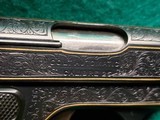 COLT - MODEL 1908 HAMMERLESS. EUROPEAN STYLE ENGRAVING. W-GOLD INLAYS. W-1 MAG. GORGEOUS LITTLE PISTOL! MFG. IN 1921 - .25 ACP - 11 of 22
