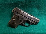 COLT - MODEL 1908 HAMMERLESS. EUROPEAN STYLE ENGRAVING. W-GOLD INLAYS. W-1 MAG. GORGEOUS LITTLE PISTOL! MFG. IN 1921 - .25 ACP - 1 of 22