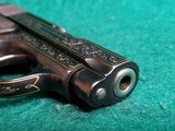 COLT - MODEL 1908 HAMMERLESS. EUROPEAN STYLE ENGRAVING. W-GOLD INLAYS. W-1 MAG. GORGEOUS LITTLE PISTOL! MFG. IN 1921 - .25 ACP - 18 of 22