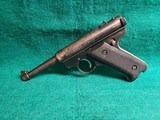 Ruger - STANDARD AUTO MK. I. BLUED. 4.5 INCH BARREL. W-ONE MAGAZINE. GOOD BORE. MFG. IN 1973 - .22 LR - 4 of 21