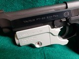 TAURUS - PT-92. BLUED. 5" BARREL. W-LASER & COMP. W-1 MAGAZINE. MINTY BORE! EXCELLENT CONDITION! - 9MM LUGER - 14 of 17