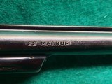 SMITH & WESSON - MODEL 53. BLUED. 8.38" BARREL. PINNED AND RECESSED. MINTY BORE! MFG. IN 1961. W-AMMUNITION - .22 REM. JET - 13 of 21