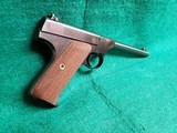 COLT - WOODSMAN. 1ST SERIES. 6.5" BARREL. NEAR MINT IN ORIGINAL BOX W-PAPERS. MFG. IN 1936 - .22 LR - 2 of 23