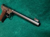 COLT - WOODSMAN. 1ST SERIES. 6.5" BARREL. NEAR MINT IN ORIGINAL BOX W-PAPERS. MFG. IN 1936 - .22 LR - 14 of 23
