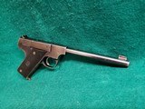 HI-STANDARD - MODEL B. BLUED. 6.5" BBL. W-ONE MAGAZINE. MFG. IN 1937. NICE VINTAGE PISTOL - .22 LR - 2 of 17