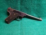 HI-STANDARD - MODEL B. BLUED. 6.5" BBL. W-ONE MAGAZINE. MFG. IN 1937. NICE VINTAGE PISTOL - .22 LR - 1 of 17