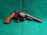 SMITH & WESSON - MODEL 1950 TARGET (PRE-MODEL 24). 6.5" BBL. MFG. CIRCA 1955/56. NEAR MINT WITH BRIGHT BLUED ORIGINAL FINISH! - .44 SPL - 1 of 22