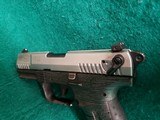 Walther - MODEL P22. GRAY STRIPED FRAME. W-ONE MAGAZINE. 3.25 INCH BARREL. NICE BORE! - .22 LR - 9 of 21