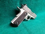 KIMBER - STAINLESS ULTRA TLE II. 1911. 3" BBL. W-ONE MAG. NIGHT SIGHTS. W-ORIGINAL CASE AND PAPERS. NEAR NEW! - .45 ACP - 2 of 19