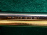 COLT FRONTIER SCOUT & WINCHESTER MODEL 94 - GOLDEN SPIKE 1869-1969 COMMEMORATIVE SET. NEAR MINT. UNFIRED IN ORIGINAL BOXES. - .22LR & .30-30WIN - 19 of 25