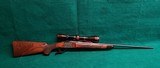 RUGER - NUMBER ONE #1. W-LEUPOLD VARI-X II 3-9 SCOPE. 26" BBL. ENGRAVED W-CARVED MESQUITE STOCK. CANJAR TRIGGER. VERY NICE! MFG. 1971 - .243 Win - 1 of 25