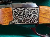 RUGER - NUMBER ONE #1. W-LEUPOLD VARI-X II 3-9 SCOPE. 26" BBL. ENGRAVED W-CARVED MESQUITE STOCK. CANJAR TRIGGER. VERY NICE! MFG. 1971 - .243 Win - 21 of 25