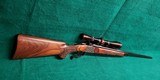 RUGER - NUMBER ONE #1. W-LEUPOLD VARI-X II 3-9 SCOPE. 26" BBL. ENGRAVED W-CARVED MESQUITE STOCK. CANJAR TRIGGER. VERY NICE! MFG. 1971 - .243 Win - 2 of 25