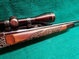 RUGER - NUMBER ONE #1. W-LEUPOLD VARI-X II 3-9 SCOPE. 26" BBL. ENGRAVED W-CARVED MESQUITE STOCK. CANJAR TRIGGER. VERY NICE! MFG. 1971 - .243 Win - 17 of 25