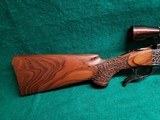 RUGER - NUMBER ONE #1. W-LEUPOLD VARI-X II 3-9 SCOPE. 26" BBL. ENGRAVED W-CARVED MESQUITE STOCK. CANJAR TRIGGER. VERY NICE! MFG. 1971 - .243 Win - 13 of 25