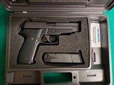 SIG SAUER - P226. GERMAN MADE. 4.5" BBL. IN ORIGINAL CASE W-OWNERS MANUAL & TEST TARGET. W-1 MAG. MFG. CIRCA 1996. NEAR MINT!- 9MM - 1 of 19