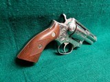 Ruger - POLICE SERVICE-SIX. STAINLESS. 2.5". BEAUTIFULLY ENGRAVED BY CLINT FINLEY. NICE BORE! MFG. IN 1977 - .357 Magnum - 3 of 22