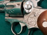 Ruger - POLICE SERVICE-SIX. STAINLESS. 2.5". BEAUTIFULLY ENGRAVED BY CLINT FINLEY. NICE BORE! MFG. IN 1977 - .357 Magnum - 18 of 22