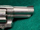 Ruger - POLICE SERVICE-SIX. STAINLESS. 2.5". BEAUTIFULLY ENGRAVED BY CLINT FINLEY. NICE BORE! MFG. IN 1977 - .357 Magnum - 12 of 22