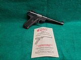 RUGER - STANDARD AUTO. MARK II. TARGET. BLUED. 7" BBL. W-ONE MAG & OWNERS MANUAL. MINTY BORE! MFG. IN 1987 - .22 LR - 1 of 22