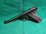 RUGER - STANDARD AUTO. MARK II. TARGET. BLUED. 7" BBL. W-ONE MAG & OWNERS MANUAL. MINTY BORE! MFG. IN 1987 - .22 LR - 5 of 22