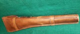 SIXKILLER CUSTOM HIGH QUALITY TOOLED LEATHER RIFLE/SHOTGUN SCABBARD BY W. OSTIN. 39 INCHES LONG - 12 of 12