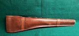 SIXKILLER CUSTOM HIGH QUALITY TOOLED LEATHER RIFLE/SHOTGUN SCABBARD BY W. OSTIN. 39 INCHES LONG - 2 of 12